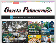 Tablet Screenshot of gazetapalmeirense.com.br